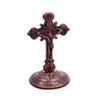 Elegant Metal Crucifix Model Small Statue Perfect for Home Catholic Decor Fine Craftsmanship Table Decorations 8.5cm