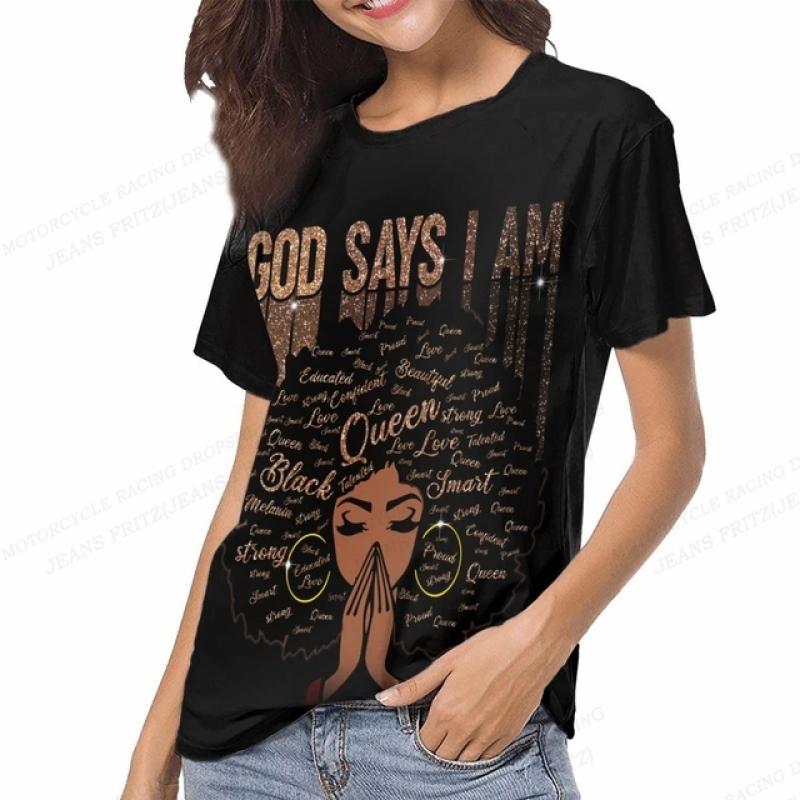 

Универсальные футболки с принтом портрета девушки в стиле Харадзюка, женские пуловеры с коротким рукавом, летние новые дизайнерские повседневные женские футболки с круглым вырезом 8XL