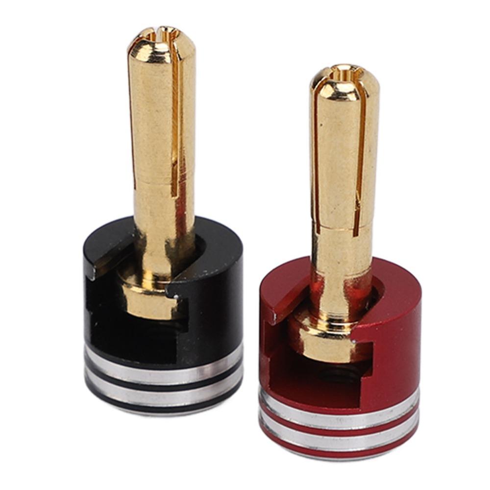 2Pcs Metal RC Heatsink Banana Plug Connectors Banana Plug Connectors  for RC Monster Truck