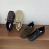 Niche lace-up black loafers single shoes women's shoes 2025 spring and autumn flat bottom with skirt British style small leather shoes