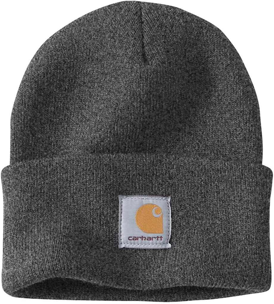 Carhartt Acrylic Watch Hat KNIT CAP 18 Solid Colors (Coal Heather) -