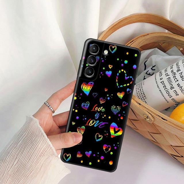 Gay Pride Flag Lesbians LGBT Rainbow Phone Case For Samsung Galaxy S25 S24 FE S23 S20 S21 FE S26 S22 Ultra S24 Plus Cases Covers