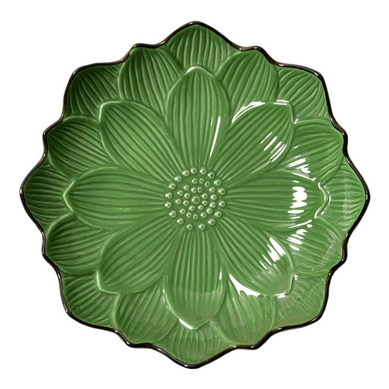 Niche Ceramic Lotus Flower Fruit & Dessert Plate