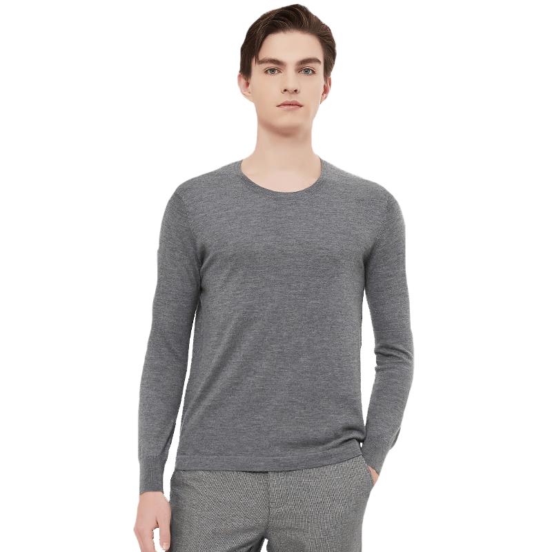 Hengyuanxiang Men s Short Sleeve Worsted Wool Sweater 175