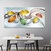 Blau Gelb Ginkgoblätter Leinwandmalerei Poster und Drucke Nordische Wandkunst Bilder für Modernes Wohnzimmer Cuadros Decor