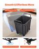 Laundry Cart, Rolling Grocery Utility Cart with Waterproof Liner & Swivel Wheels, 118 KG Large Load Capacity, Heavy Duty Shopping Basket for Laundry,