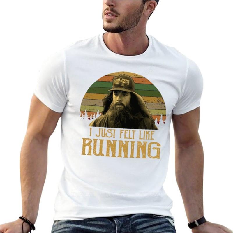 Forrest Gump Ik Voelde Gewoon De Drang Om Te Rennen Vintage Oversized T-shirts Bedrukt UnisexS Kleding Katoen Streetwear Grote Maat Top Te