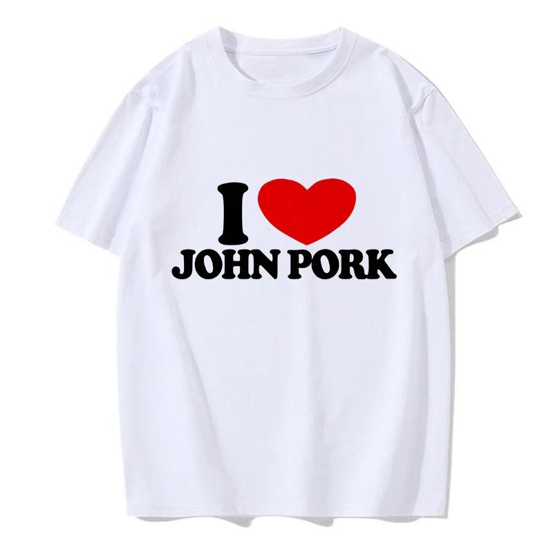 Women Funny Pig Tops Tshirt John Pork Is Calling Answer Call Phone Y2k Tee Shirt Gothic Hip Hop T-shirt Streetwear Clothes