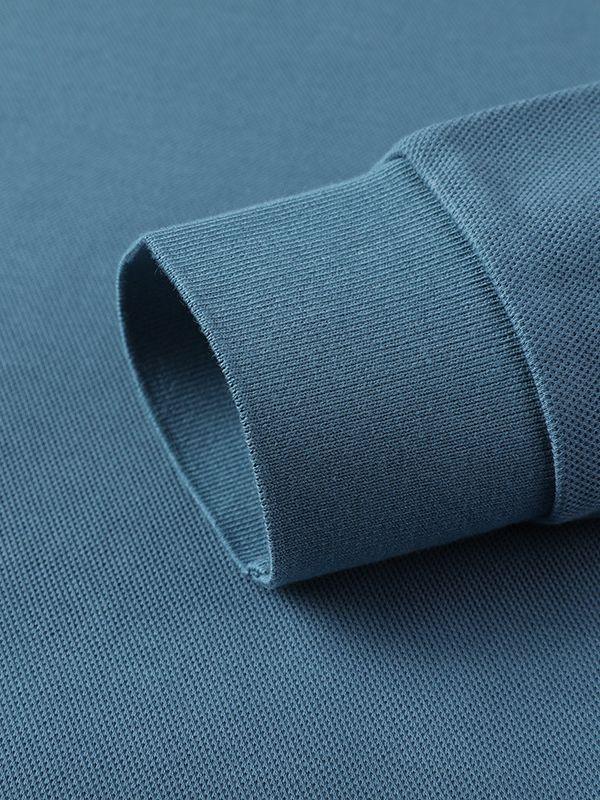 Fall Men's Long Sleeve Polo Shirt Men's Fashion Casual New Style Lapel Cotton Solid Color Men's T-shirt