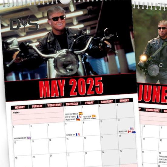 2025 Wall Calendar The Trumpinator Wall Hanging Calendar 12 Monthly Planner Home Office Schedule Organizer