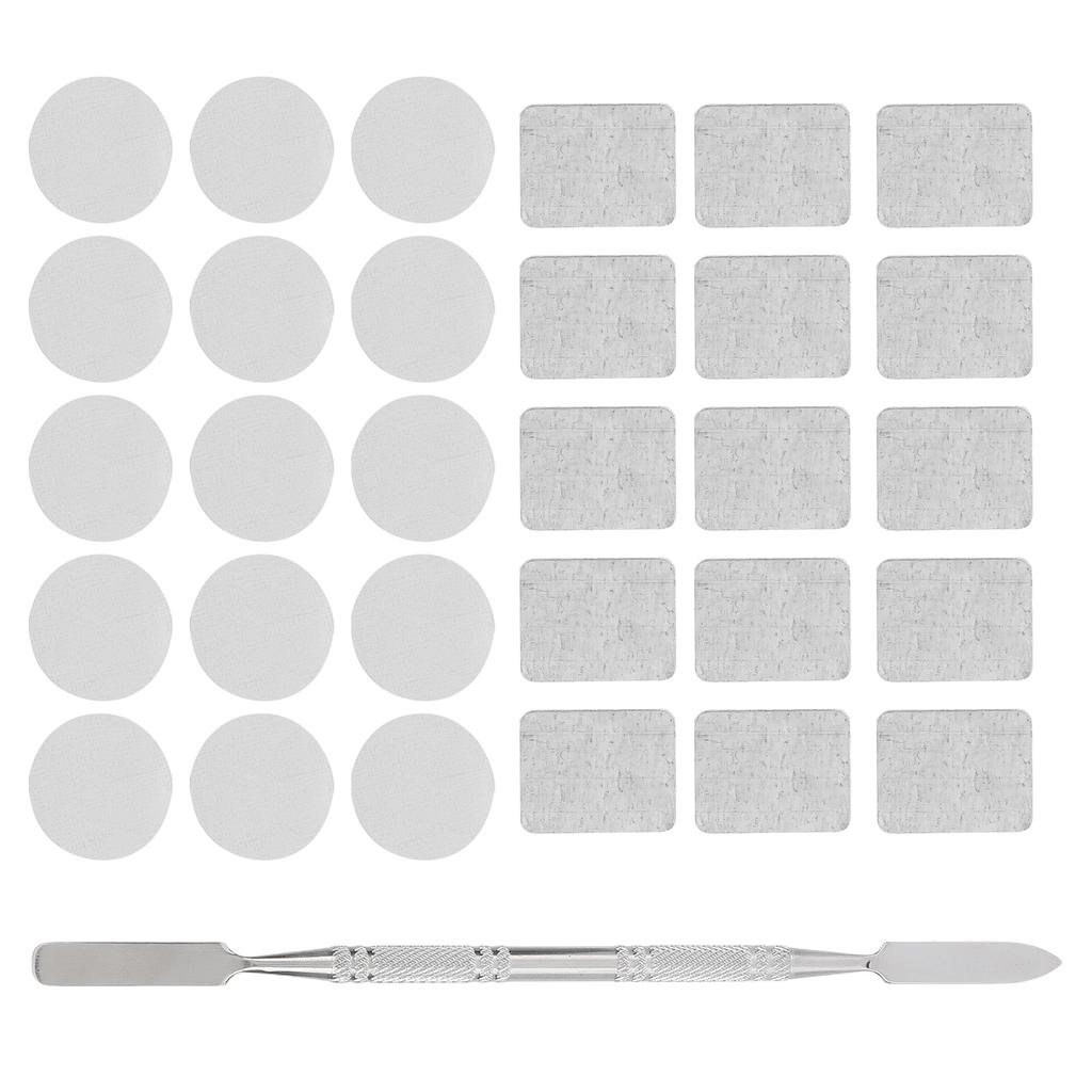 Metal Stickers Square Empty Palette Stickers Round Makeup Colorful Palette Sticker for Eyeshadow Palette Set