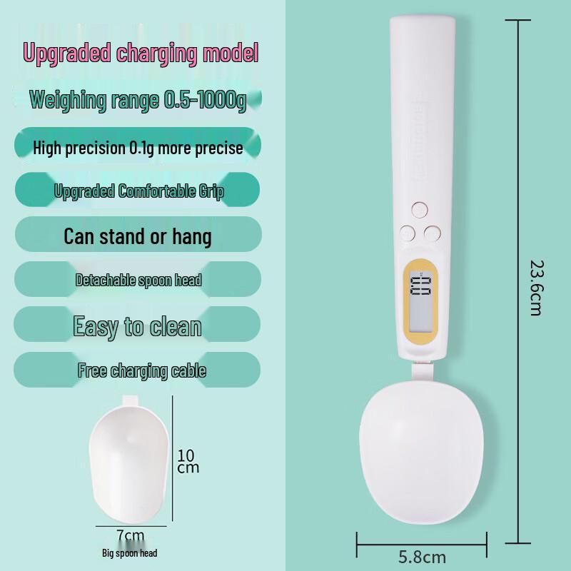 Rechargeable Digital Kitchen Spoon Scale