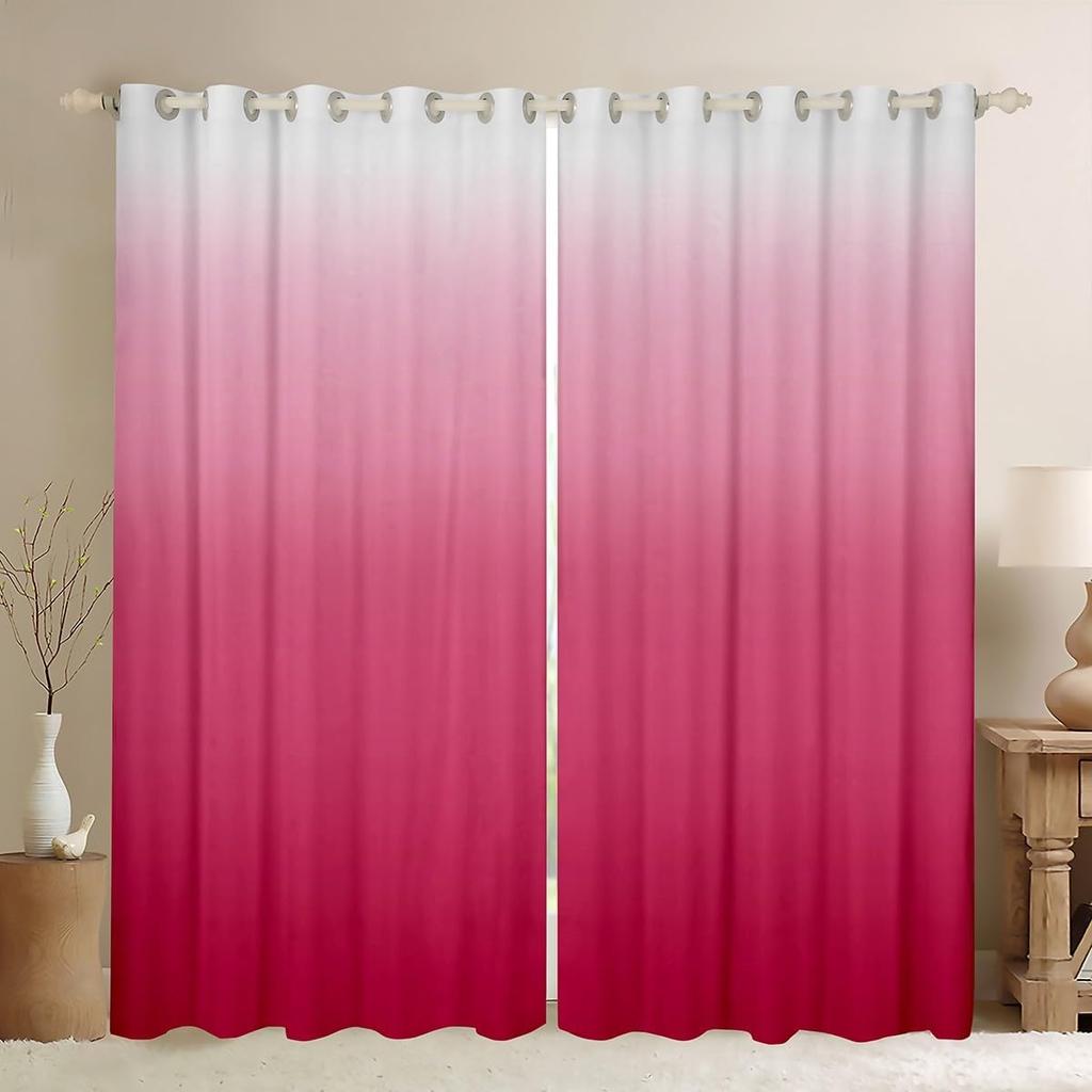 Gradient Window Curtain Ombre Curtains Panels Polyester Treatments Drapes Adults Teen Bedroom Living Room Blackout For Sitting Made Of