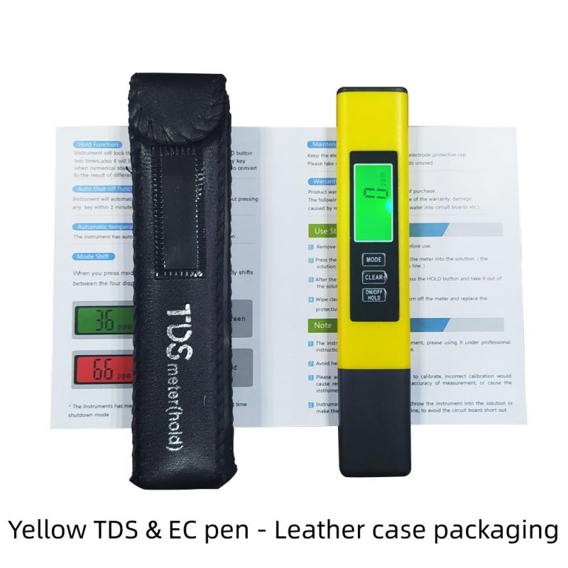 3 in 1 Portable Water Tester TDS Meter EC Meter Temperature Meter for Drinking Water Aquariums Hydroponics Pools