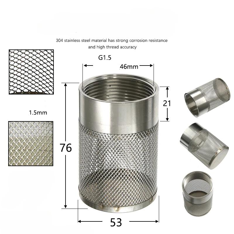 304Stainless Steel Female Thread Filter Agriculture Irrigation Mesh Filter Water Pump Hose Mesh Filter Aquarium Fish Tank Filter