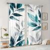 Modern Piece Leaf Print Curtains Polyester Fabric Suitable Bedroom Living Room Decoration Curtain For Great Made Of Machine Washable