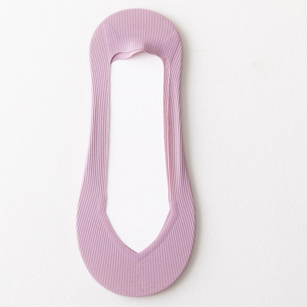 Damen Dünne Niedrig geschnittene Unsichtbare Socken Atmungsaktiv Schweißabsorbierend Rutschfest No Show Socken Fünf Paar Set