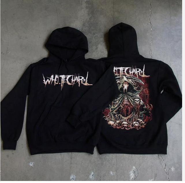 

НОВИНКА Whitechapel Band Двостороння Подарунок Для Фаната Чорна Всі Розміри худі Унісекс Футболка L