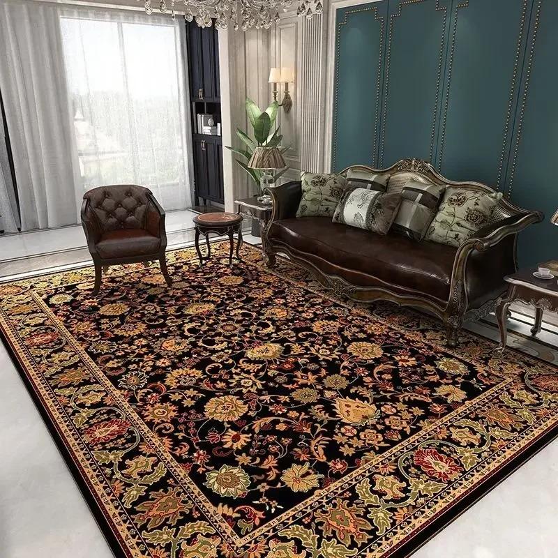 Classical Luxury Persian Style Carpet Bedroom Soft Large Size Mat Full Cover Resistant To Dirt Easy To Maintain Living Room Rug