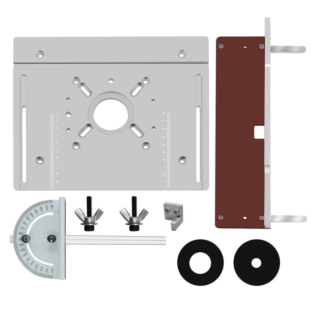 H8 Aluminum Bakelite Milling & Chamfering Workbench with Multi-function Tenon Gauge
