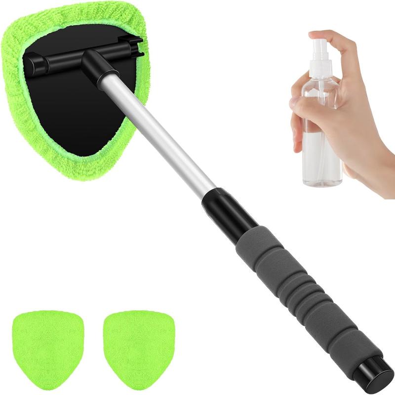 

New Car Windshield Cleaning Brush Set Microfiber Telescopic Window Glass Cleaner Car Window Scraping Mist Wash Supplies