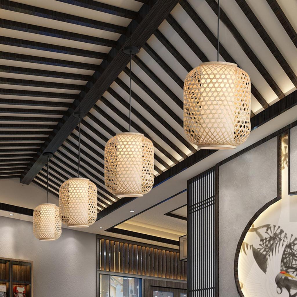 Elegant Bamboo Pendant Light Fixture for Home Decor