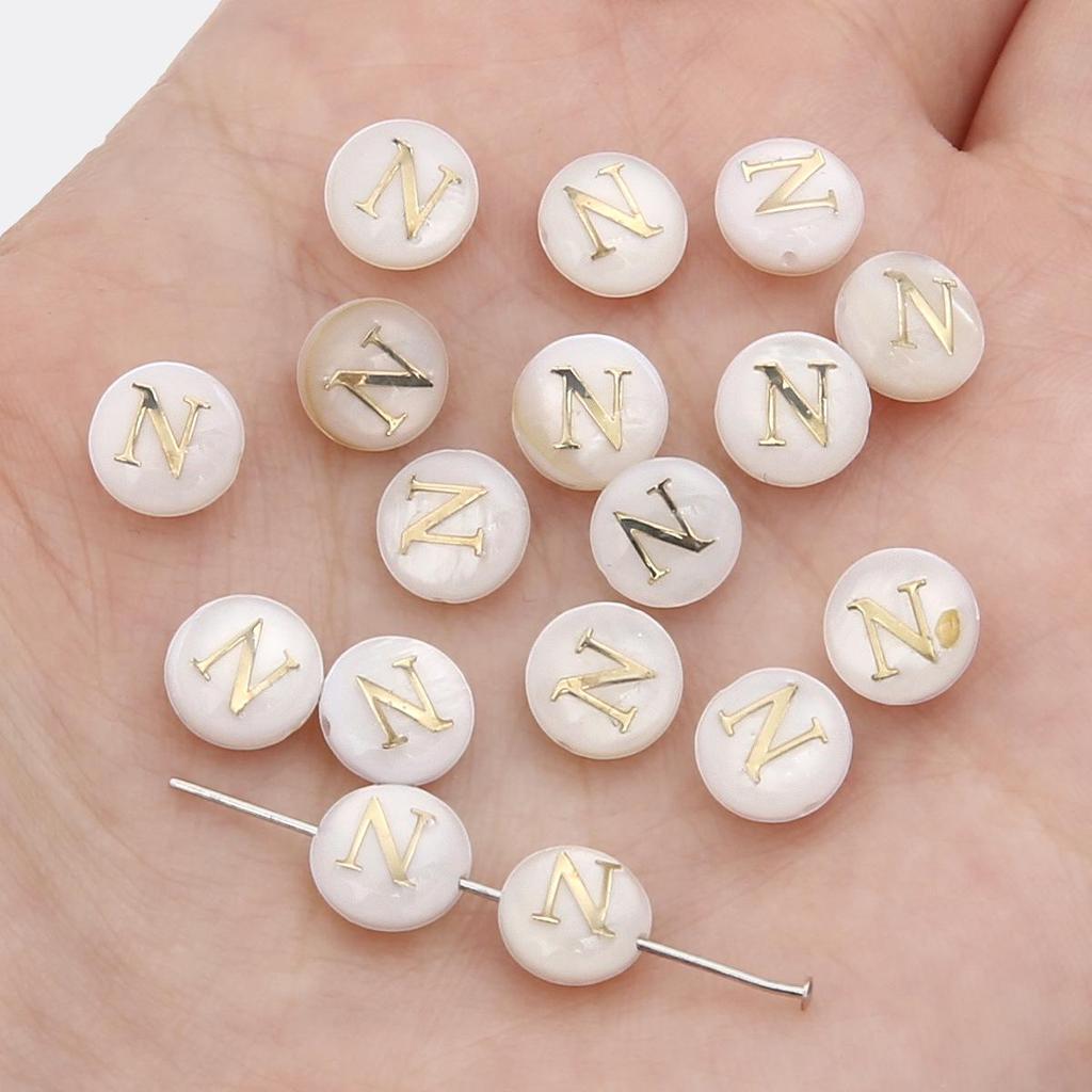 Gold Foil Seashell Beads: DIY Jewelry Making Materials for Bracelets, Necklaces, and Pendants