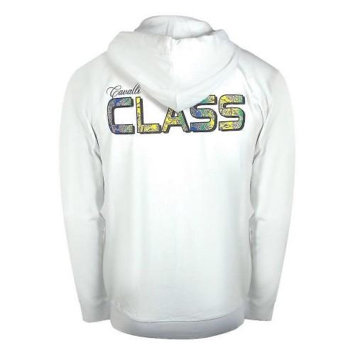 Cavalli Class Mens Floral Full Zip Hoodie