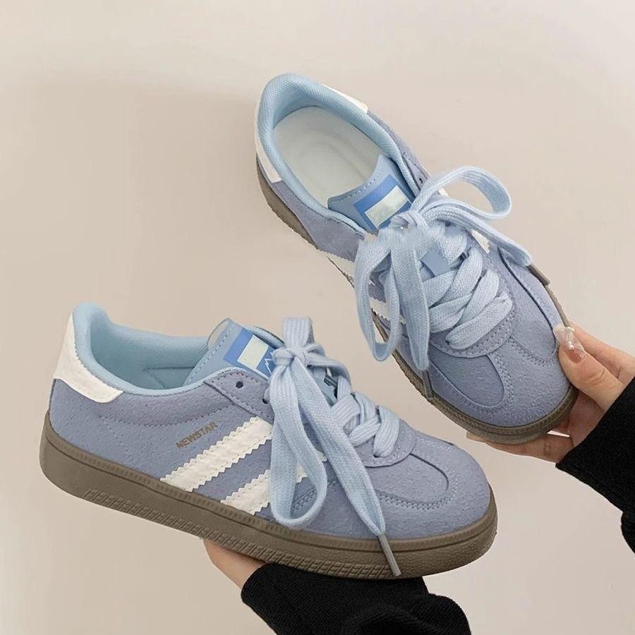 

Взуття в стилі ретро, Нове жіноче взуття, Взуття на товстій підошві, Спортивне дихаюче повсякденне взуття для скейтборду 38 синій