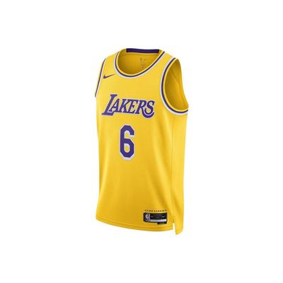 XNBA Lakers  LeBron James No. 6 Jersey  Unisex  Yellow
