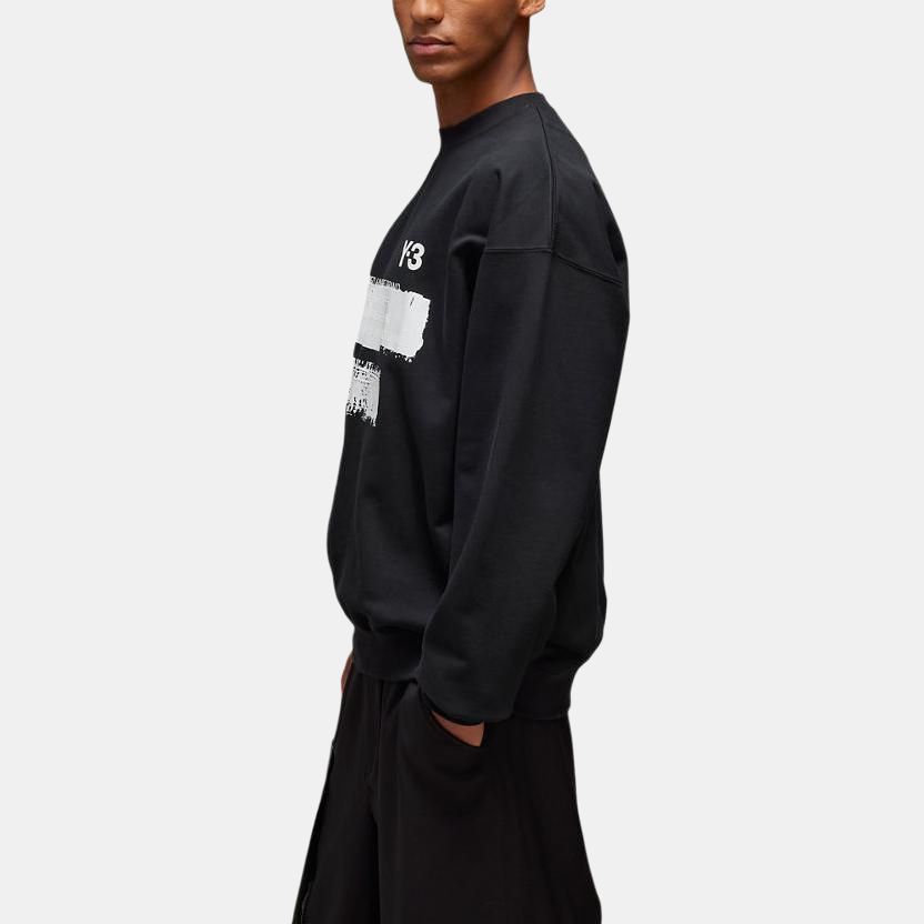adidas x Y-3 U GFX Crew Black Unisex Streetwear JN4881