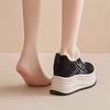 Thick-soled invisible height increase cm autumn new lace-up casual sneakers