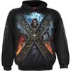 Spiral Unisex Adult Crossed Over Back & Sleeve Print Hoodie