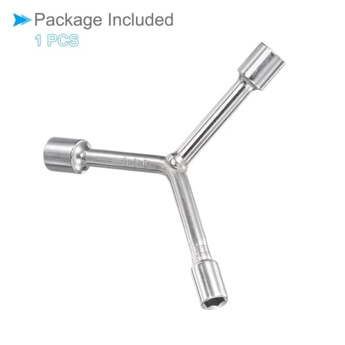 CoCud Y-Type 3-Way Socket Wrench, 8mm, 10mm, 12mm Length, CR-V Y-Type Hex Spanner Repair Tool (Application: Bicycle Maintenance and Repair), 1 Piece