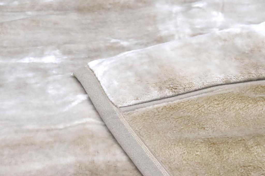 Romance Kosugi New Meyer Blanket, Single Size (140 x 200 cm), Anti-Static, Smooth Touch, Puffy Collar, Izumiotsu, Made in Japan, Beige
