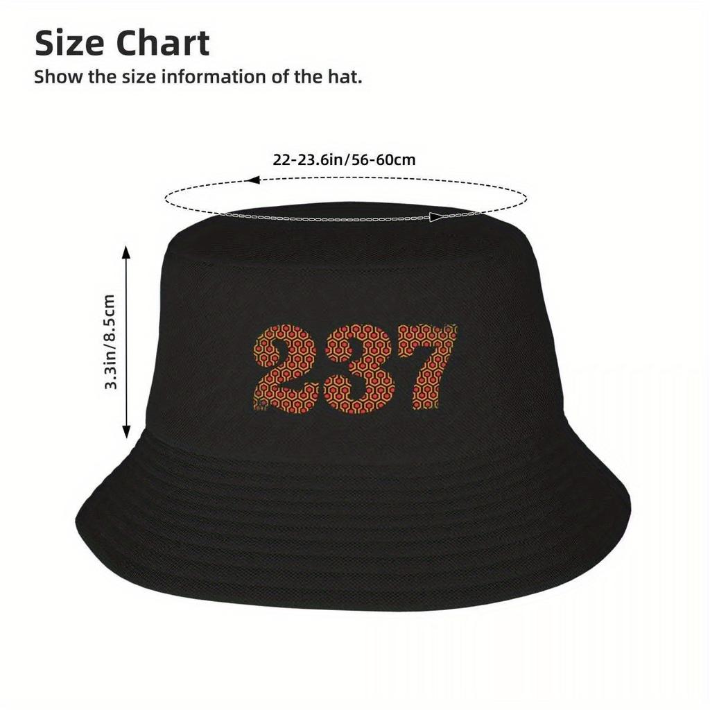 Místnost 237 [Zářivý] Klobouk Bucket Hat Klobouk Luxusní Značka Luxusní Unisex Klobouk Rugby Baseball Pro Unisex Dámský