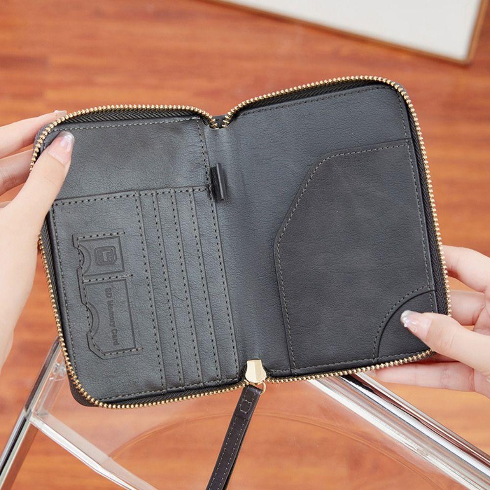 Multifunction Passport Cover with SIM Card Slots Card Case RFID Blocking Passport Clip  Female