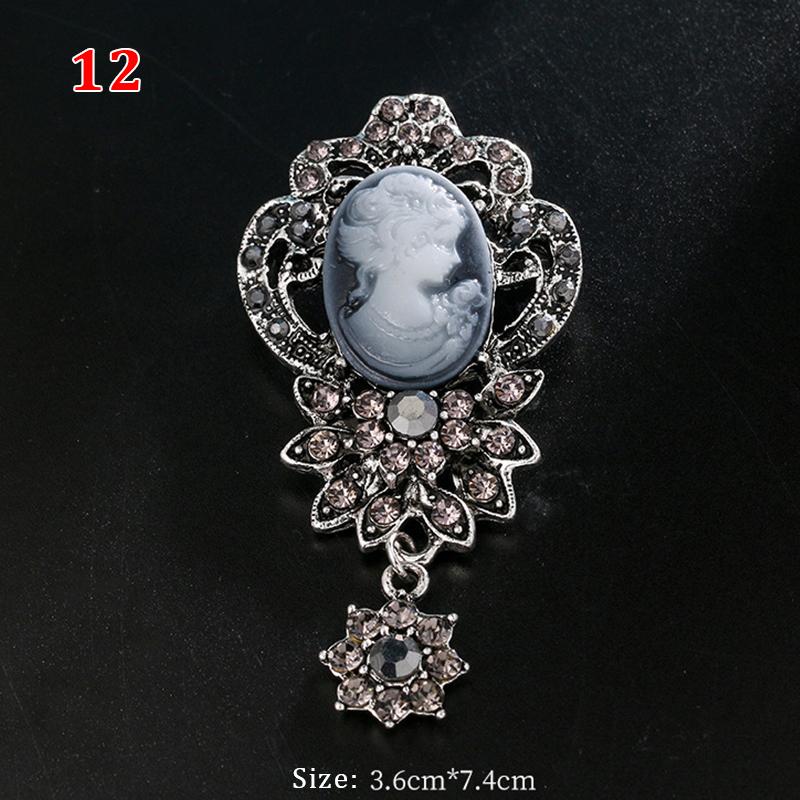Bohemian Lady Women Brooches Hollow Flower Photo Frame Brooch Pin Mother Bohemian Lady Women Brooches Hollow Flower Photo Frame Brooch Pin Mother