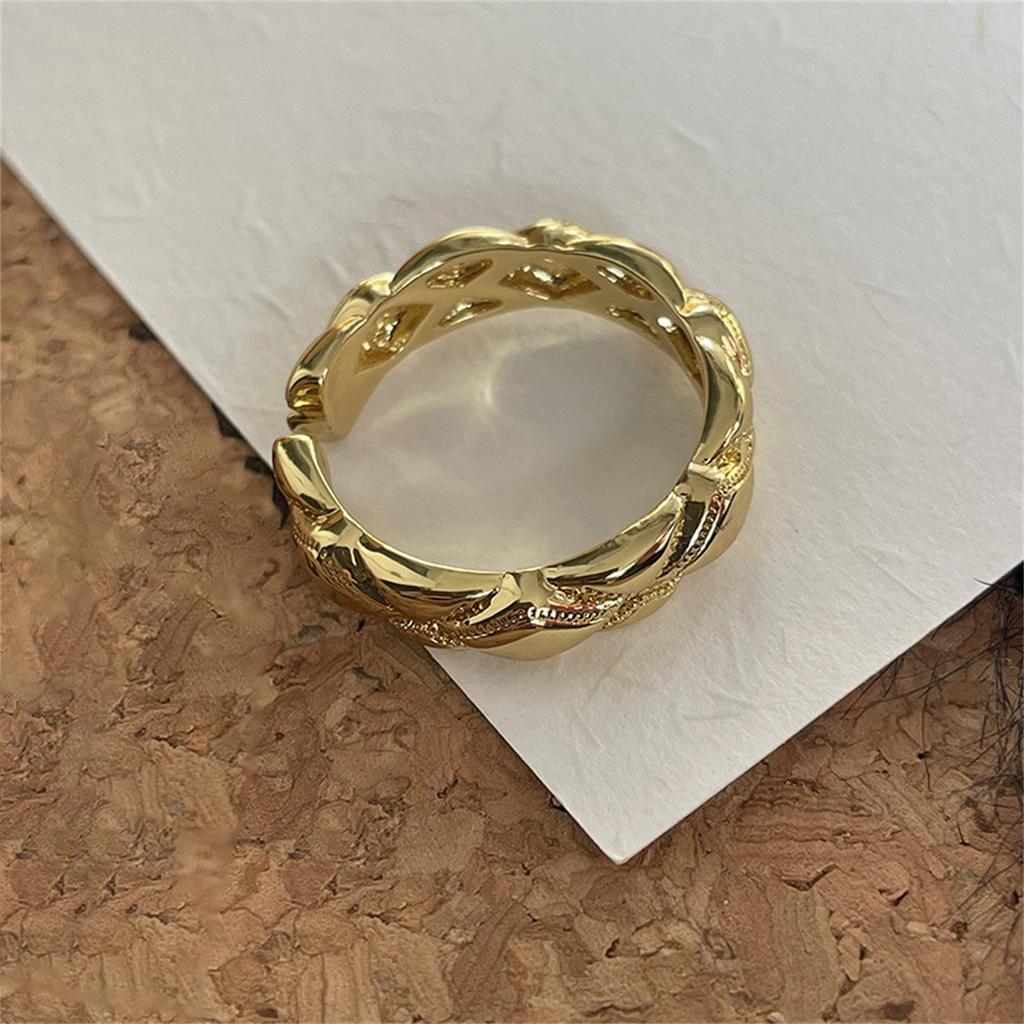 Gold Silver Adjustable Rings Accessory for Women 14K Gold Plated with Zirconia for Parties Supplies and Gatherings