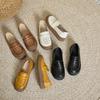 The First Layer of Cowhide Summer Hollow Leather Women's Soft Sole Non-slip Hole Casual Shoes