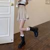 Lace-trimmed Pleated High-waisted A-line Skirt New Style Anti-exposure Slimming Hot Girl