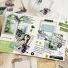 Yi Niao Retro PET Sticker Pack: 20 Decorative Sheets for Journals and Borders - Floating Life Imprint Series