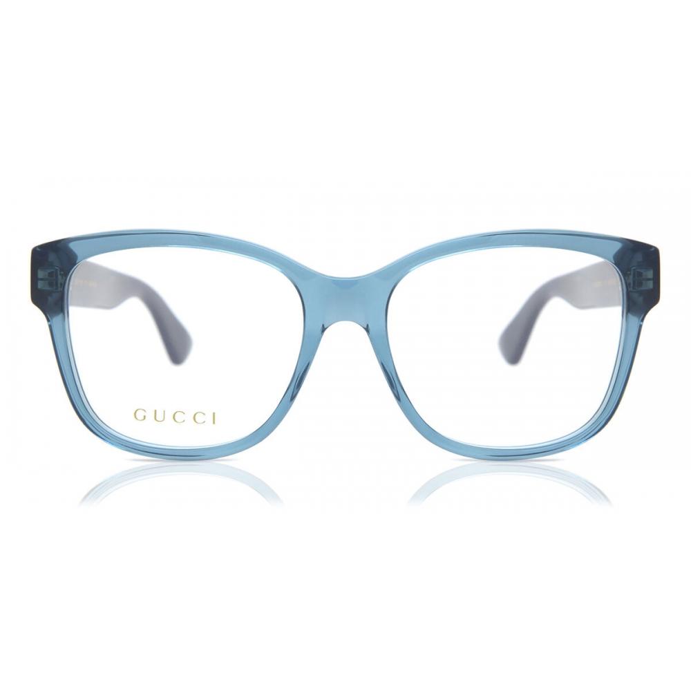 

Gucci Gg0038on 012 Women Eyeglasses Transparent Blue/54