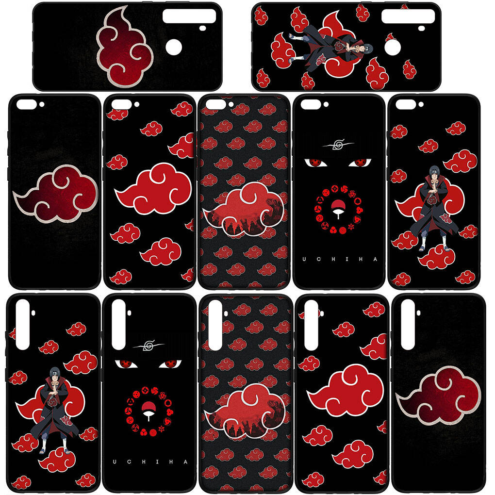 Phone Case for iPhone 17 15 16 Plus Redmi Note 14 12 11 13 Pro Max Huawei P30 P20 Lite OPPO A60 A40 A80 A38 A54 Akatsuki Silicone Narutos Anime Cover