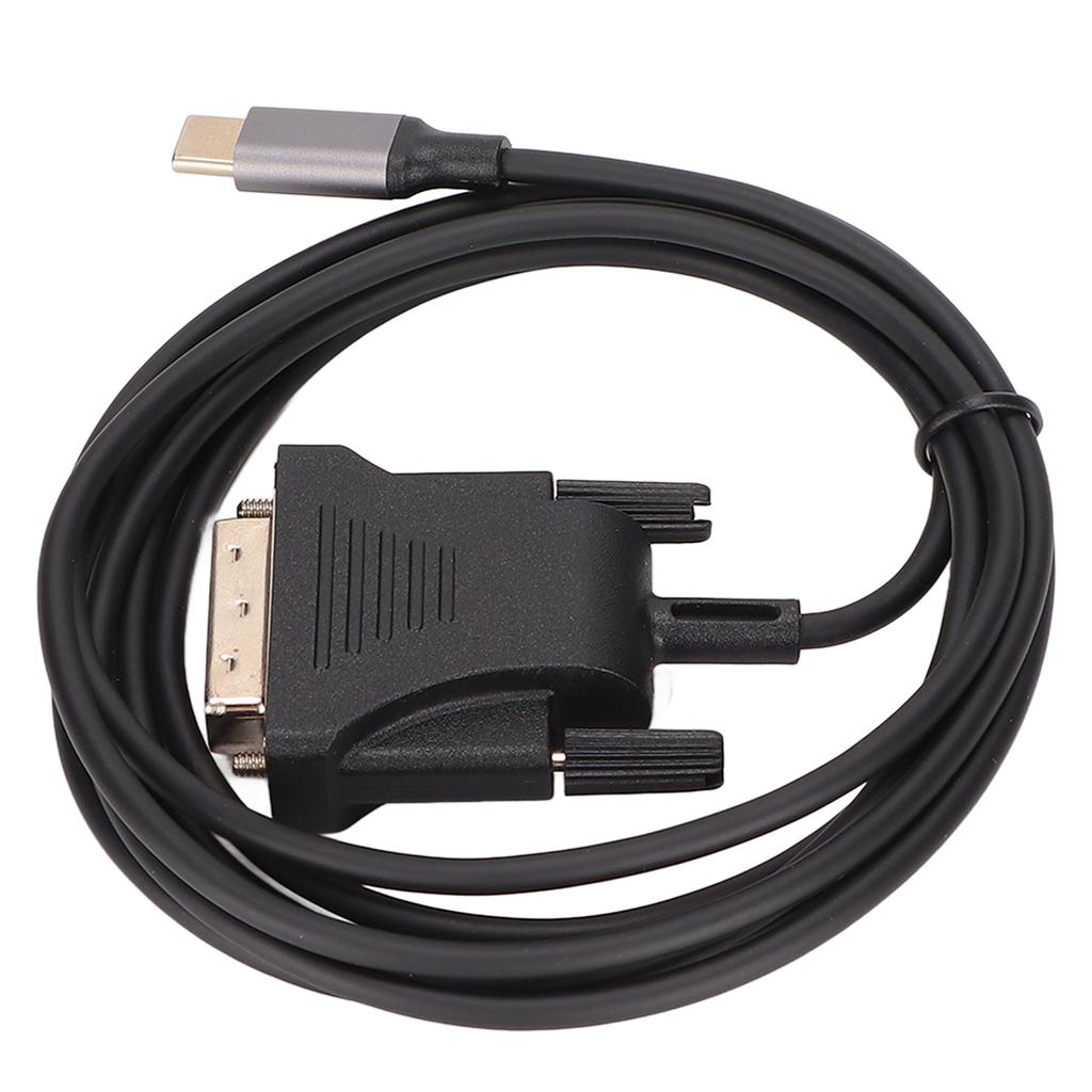 USB C 3.1 to DVI Cable 190cm/74.8in Clear Stable Type C to DVI Cable Adapter for MacBook TV Smartpho
