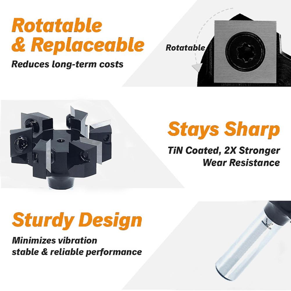 50.8mm 2in Milling Cutter Shank Insert High-speed Machining Compatibility Modular Insert System For CNC Routers
