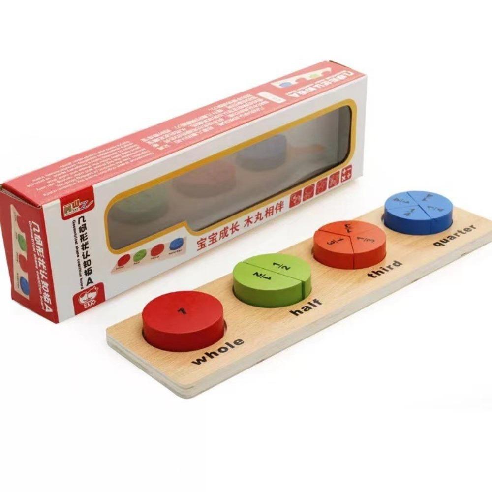 Children's Early Education Educational Wooden Toy Color Geometric Shape Puzzle Shape Building Block Matching Toy