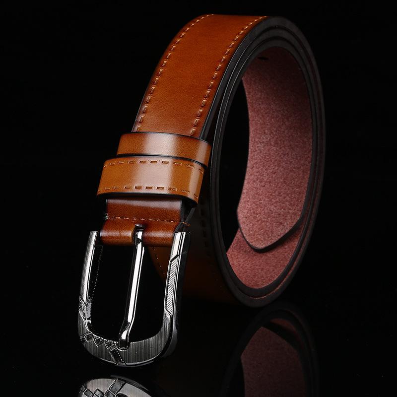 European & American Casual Men's PU Leather Pin Buckle Belt