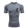 Dragon  Men's Sports T-shirt Training Fitness Compression Short Sleeve Rashguard for Men Athletic Tees Workout T-Shirt