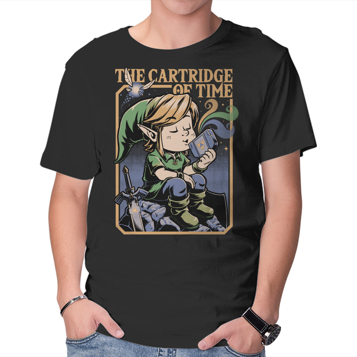 Unisex Crew Neck T-Shirt Vintage Game Music Elf Graphic Short Sleeve Casual Tee XS